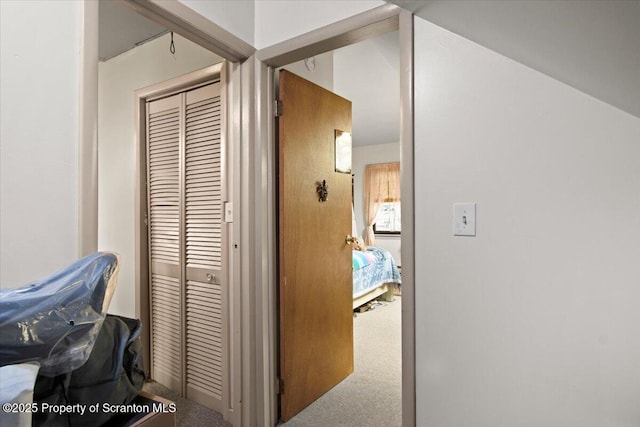 180 E Shore Dr, Dingmans Ferry, PA 18328 - corridor with carpet floors