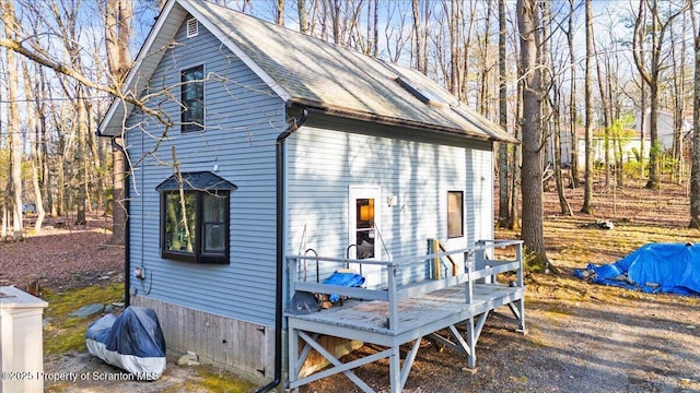 180 E Shore Dr, Dingmans Ferry, PA 18328 - exterior space with a deck