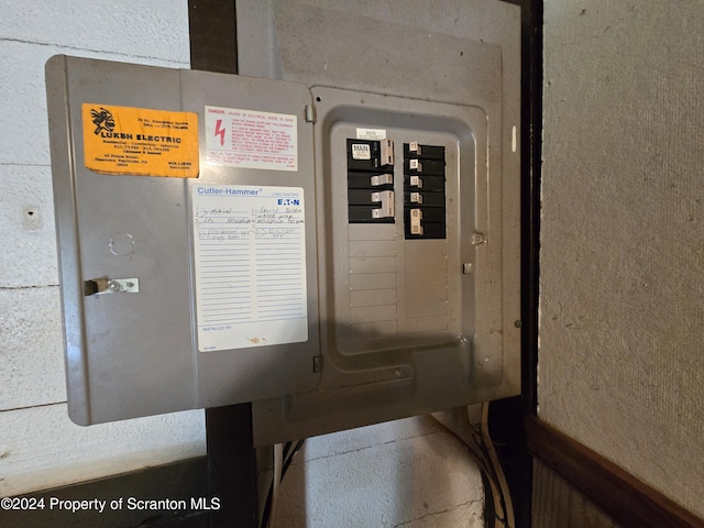 utility room with electric panel