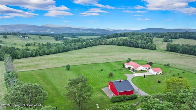 2748 Pennay Hill Rd, Kingsley, PA 18826 - aerial view of sparsely populated area featuring a mountainous background and a pastoral area