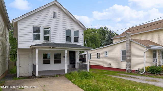 121 Throop St, Scranton, PA 18508 - view of front of property featuring a porch