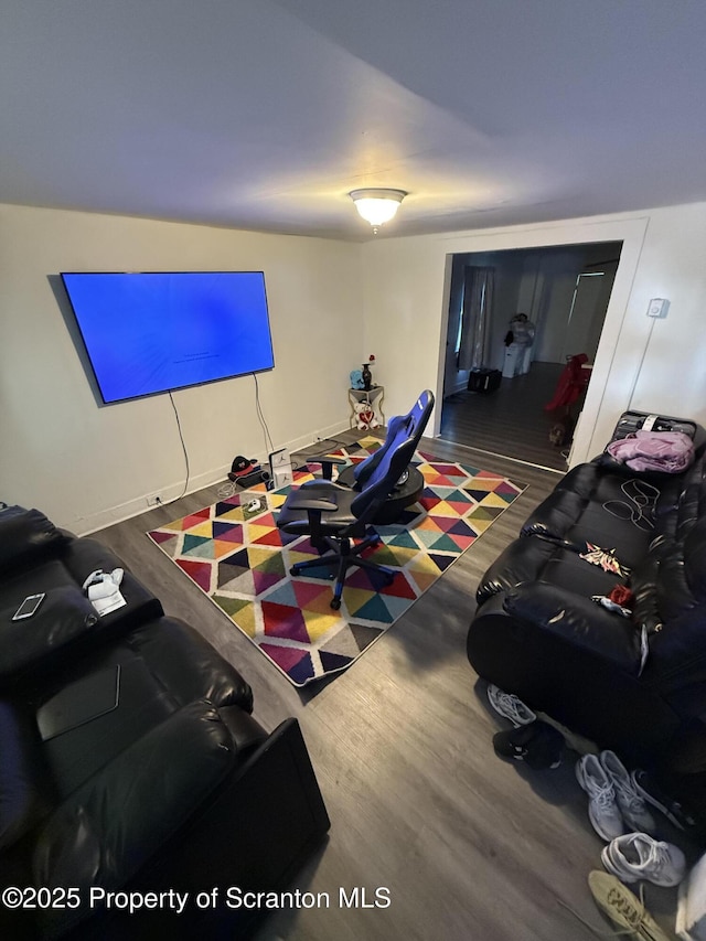 121 Throop St, Scranton, PA 18508 - playroom with wood finished floors
