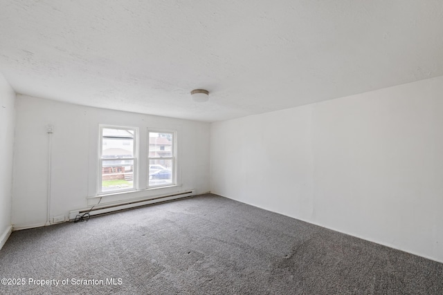 121 Throop St, Scranton, PA 18508 - carpeted empty room with a baseboard radiator