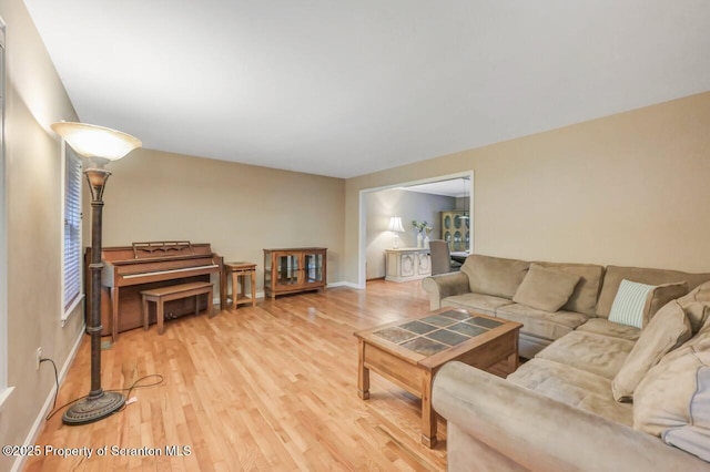 607 Pamela Dr, South Abington Twp, PA 18411 - living room with wood finished floors