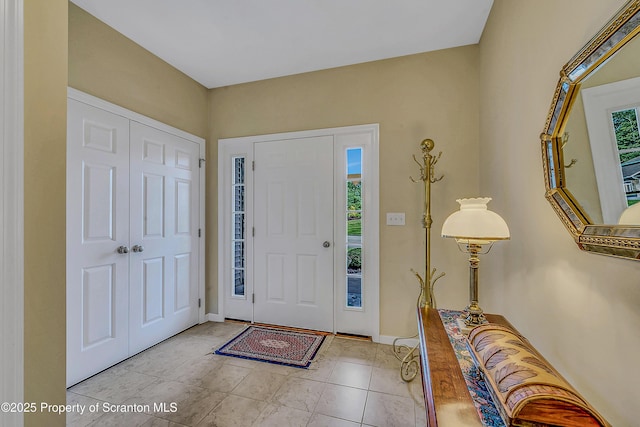 129 Wyndham Rd, South Abington Twp, PA 18411 - foyer featuring baseboards and light tile patterned floors