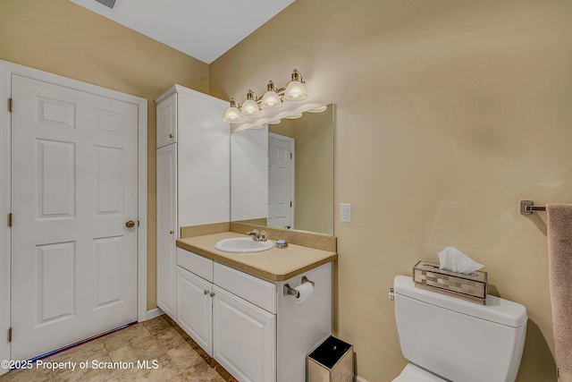 129 Wyndham Rd, South Abington Twp, PA 18411 - bathroom with vanity and toilet