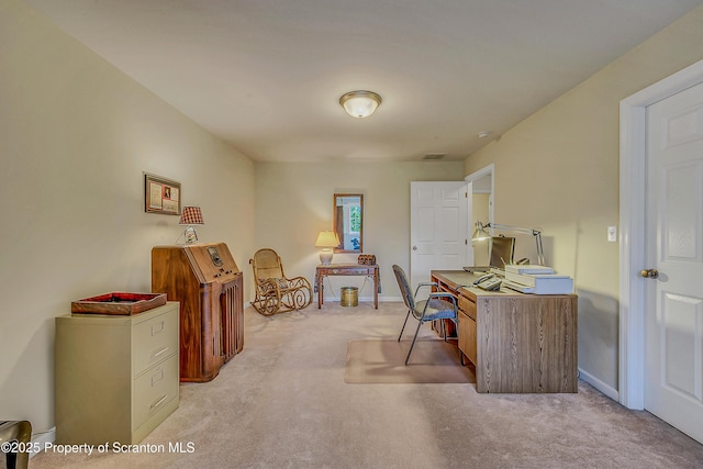 129 Wyndham Rd, South Abington Twp, PA 18411 - carpeted home office featuring baseboards