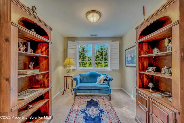 129 Wyndham Rd, South Abington Twp, PA 18411 - sitting room featuring carpet flooring and baseboards