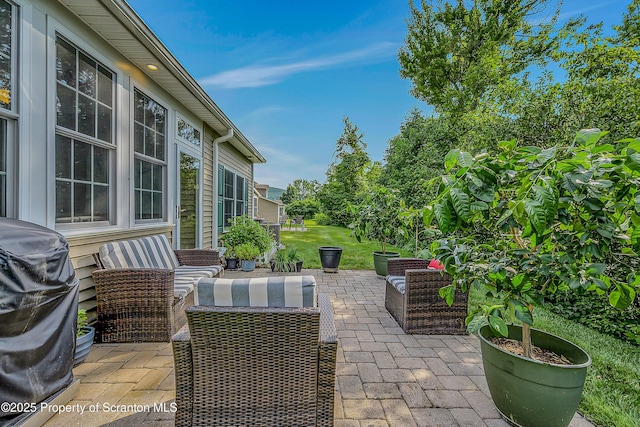 129 Wyndham Rd, South Abington Twp, PA 18411 - view of patio featuring area for grilling