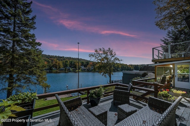 266 Warren Park Rd, New Milford, PA 18834 - balcony with a water view