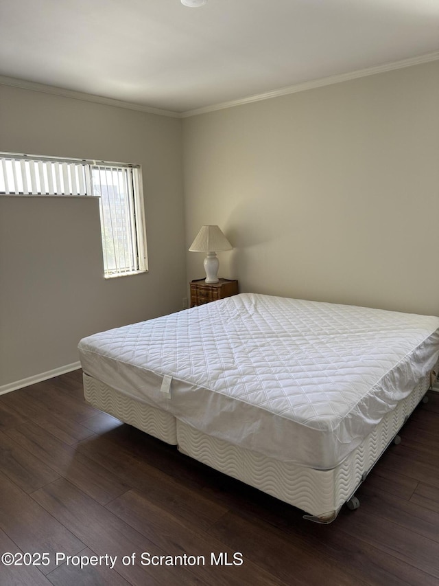 550 Clay Ave Unit 8C, Scranton, PA 18510 - bedroom featuring crown molding and dark wood-type flooring