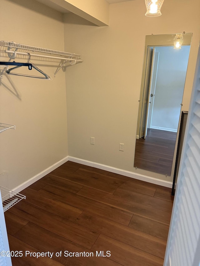 550 Clay Ave Unit 8C, Scranton, PA 18510 - spacious closet featuring dark wood-style floors