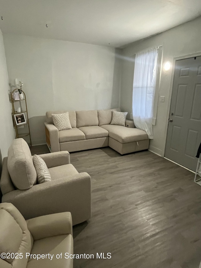 717719 Cedar Ave, Scranton, PA 18505 - living room with wood finished floors and baseboards