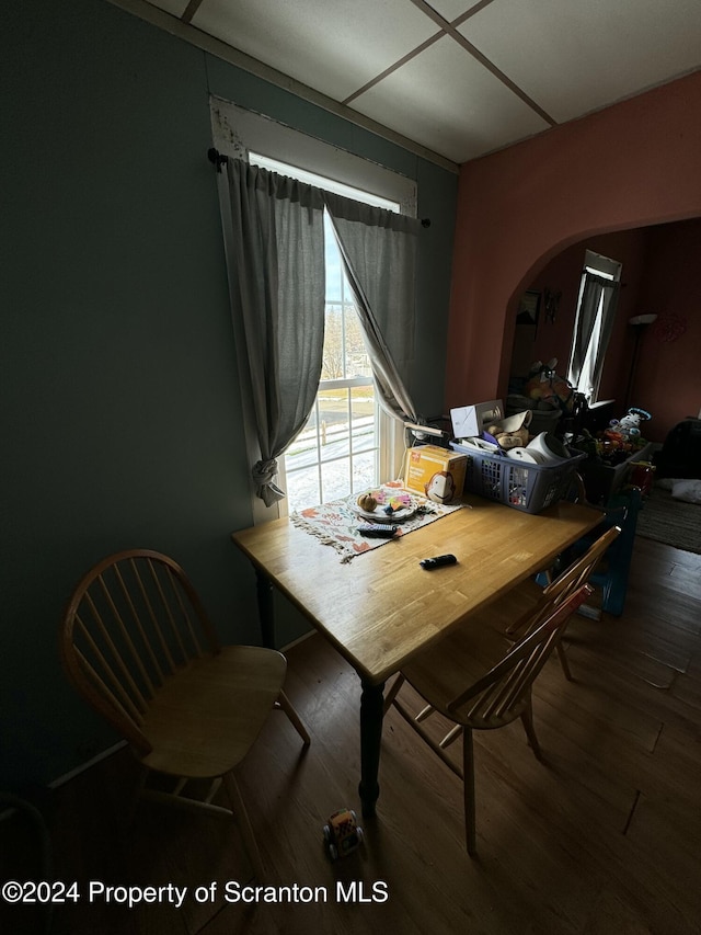 dining room featuring hardwood / wood-style floors