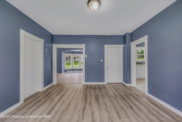 336 Grand Ave, Clarks Summit, PA 18411 - empty room with light wood-type flooring