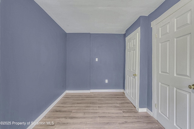 336 Grand Ave, Clarks Summit, PA 18411 - spare room with light wood-type flooring and baseboards