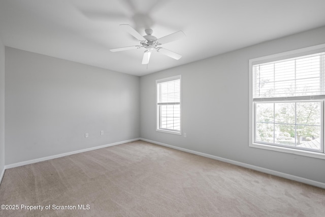 2103 Robinson Close, Moosic, PA 18507 - spare room featuring light carpet and ceiling fan