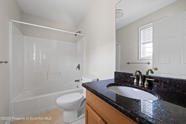 2103 Robinson Close, Moosic, PA 18507 - bathroom featuring vanity, tile patterned floors, and bathtub / shower combination