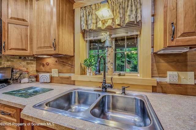 5 Capricorn Cir, Lake Ariel, PA 18436 - kitchen with light countertops, tasteful backsplash, stainless steel stove, and brown cabinets