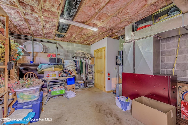 5 Capricorn Cir, Lake Ariel, PA 18436 - below grade area with concrete block wall