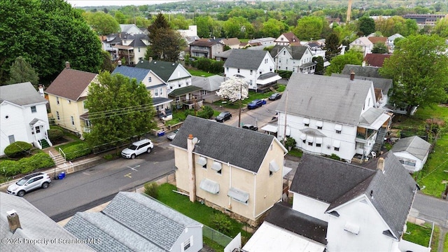 drone / aerial view featuring a residential view