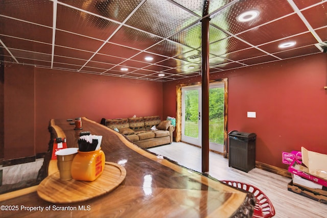 240 R Hirkey Rd, Meshoppen, PA 18630 - living area featuring wood finished floors, recessed lighting, and baseboards