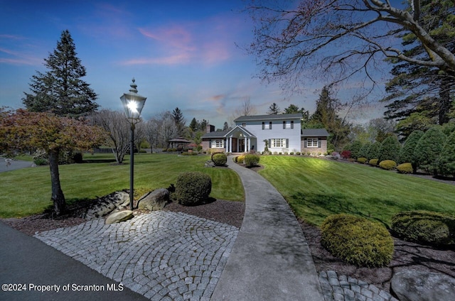 exterior space featuring a yard