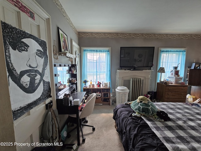 4 Little Ireland Rd, Starrucca, PA 18462 - carpeted bedroom with radiator heating unit and multiple windows