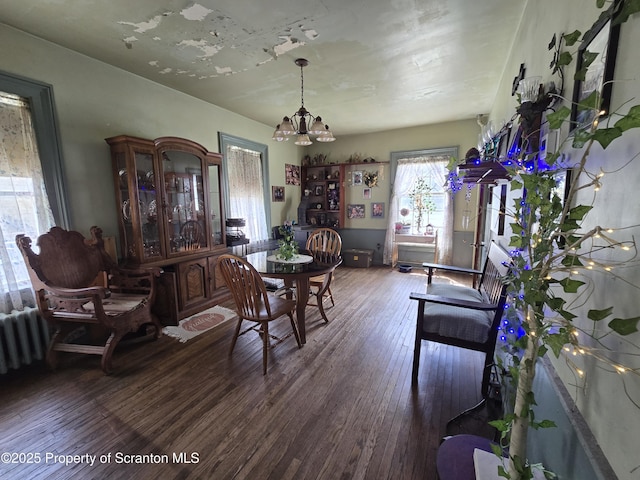 4 Little Ireland Rd, Starrucca, PA 18462 - dining area with a chandelier and wood-type flooring