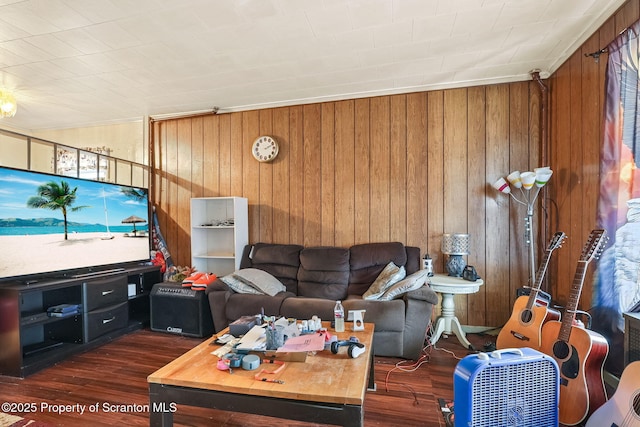 215 St Fr Cabrini Ave Unit Fr, Cabrini, Scranton, PA 18504 - living area with wood walls and wood finished floors