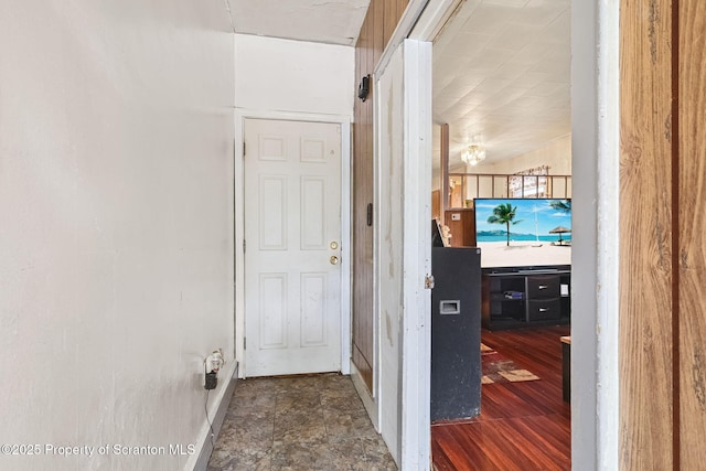 215 St Fr Cabrini Ave Unit Fr, Cabrini, Scranton, PA 18504 - corridor with lofted ceiling