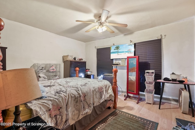 215 St Fr Cabrini Ave Unit Fr, Cabrini, Scranton, PA 18504 - bedroom featuring wood finished floors and a ceiling fan