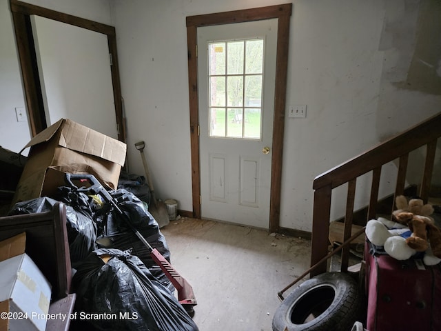 view of doorway to outside