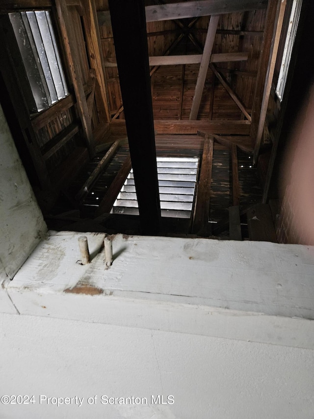 view of attic