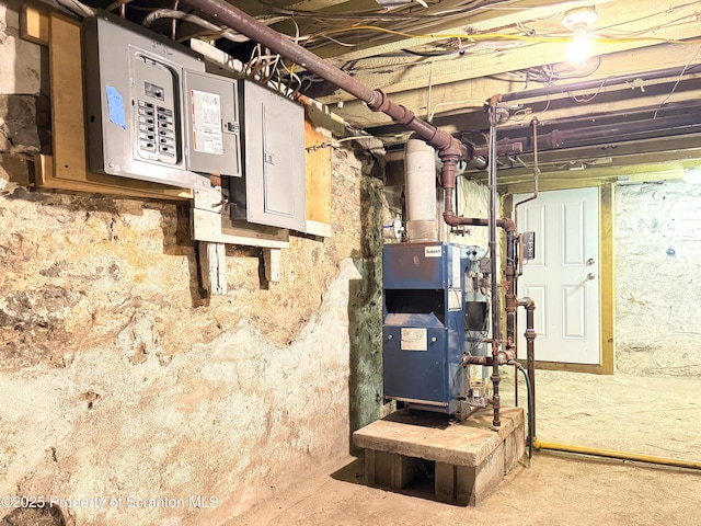 utility room featuring electric panel