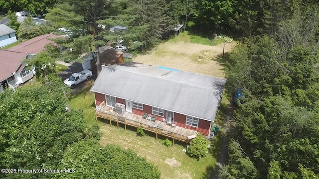 74 Matthews Rd, Spring Brook Twp, PA 18444 - aerial view of property and surrounding area