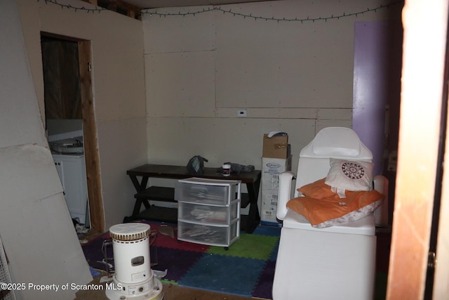 74 Matthews Rd, Spring Brook Twp, PA 18444 - miscellaneous room featuring unfinished concrete flooring