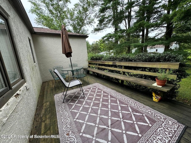 view of patio with a deck