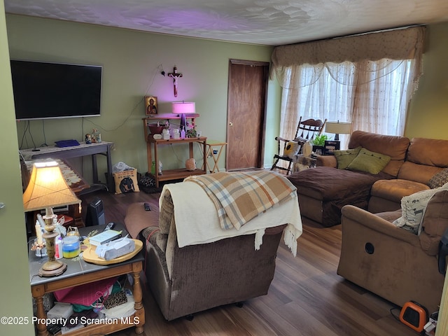 living room featuring wood finished floors