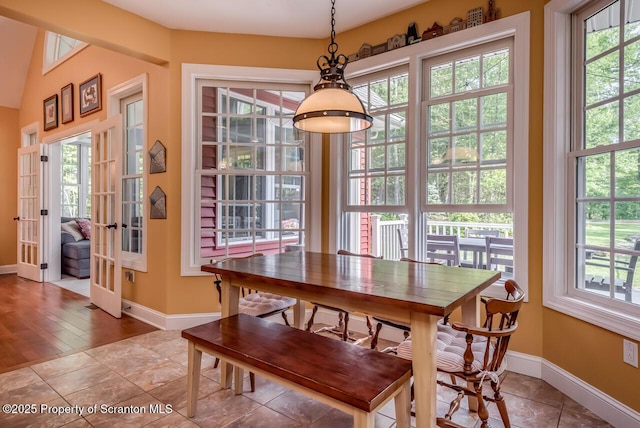 268 Winship Rd, Covington Twp, PA 18444 - tiled dining area with plenty of natural light