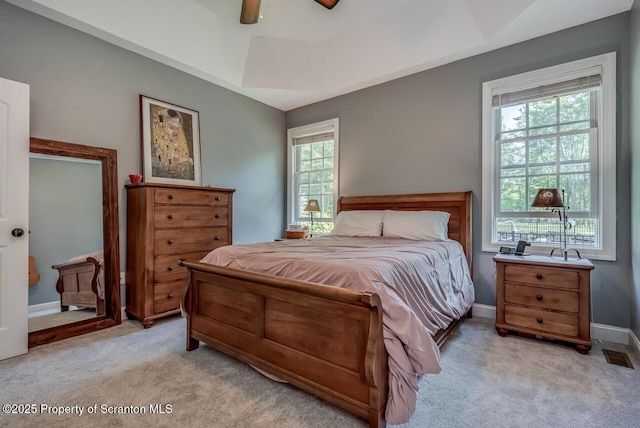 268 Winship Rd, Covington Twp, PA 18444 - bedroom with carpet flooring and a ceiling fan
