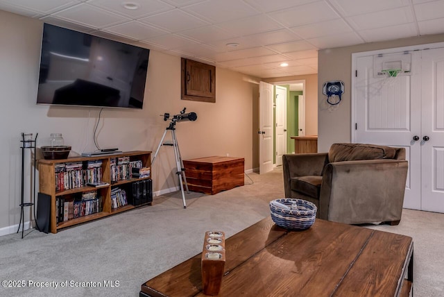 268 Winship Rd, Covington Twp, PA 18444 - living area with carpet floors and baseboards