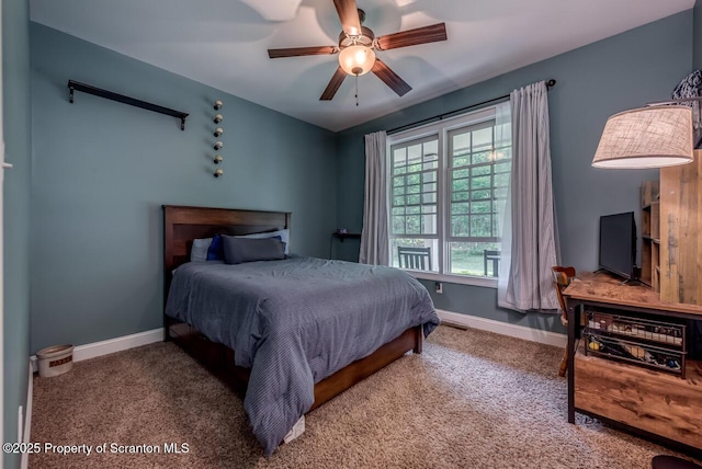 268 Winship Rd, Covington Twp, PA 18444 - bedroom featuring carpet and a ceiling fan