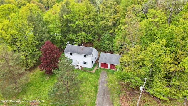 67 Smith Dr, Hallstead, PA 18822 - view of subject property featuring a heavily wooded area