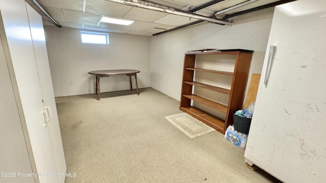 view of basement