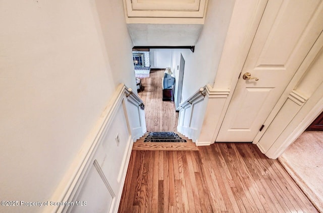 interior space featuring hardwood / wood-style flooring