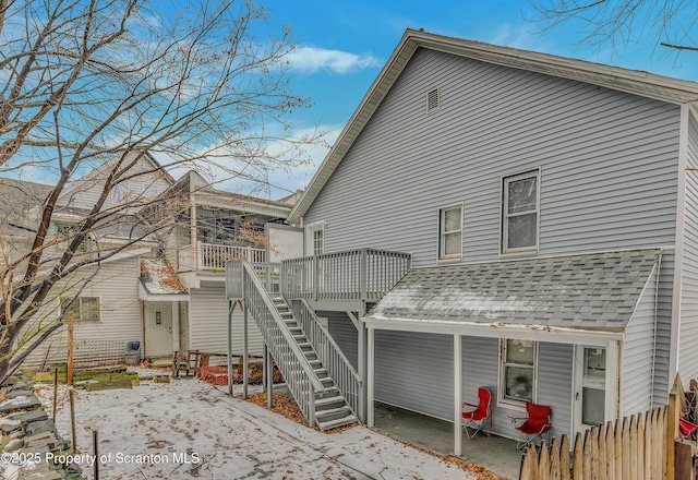 view of rear view of property