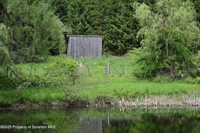 519 Sutton Rd, New Milford, PA 18834 - view of yard featuring a water view and a wooded view