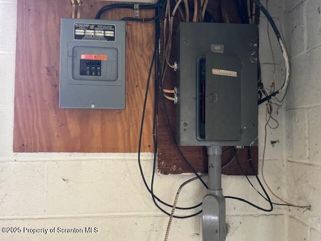 utility room with electric panel