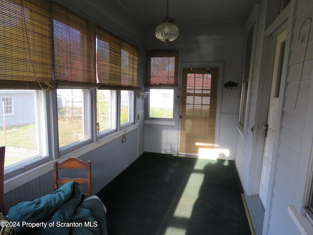 view of sunroom / solarium